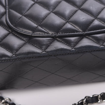 Chanel Lambskin Quilted Medium Double Flap Black 16 of 17