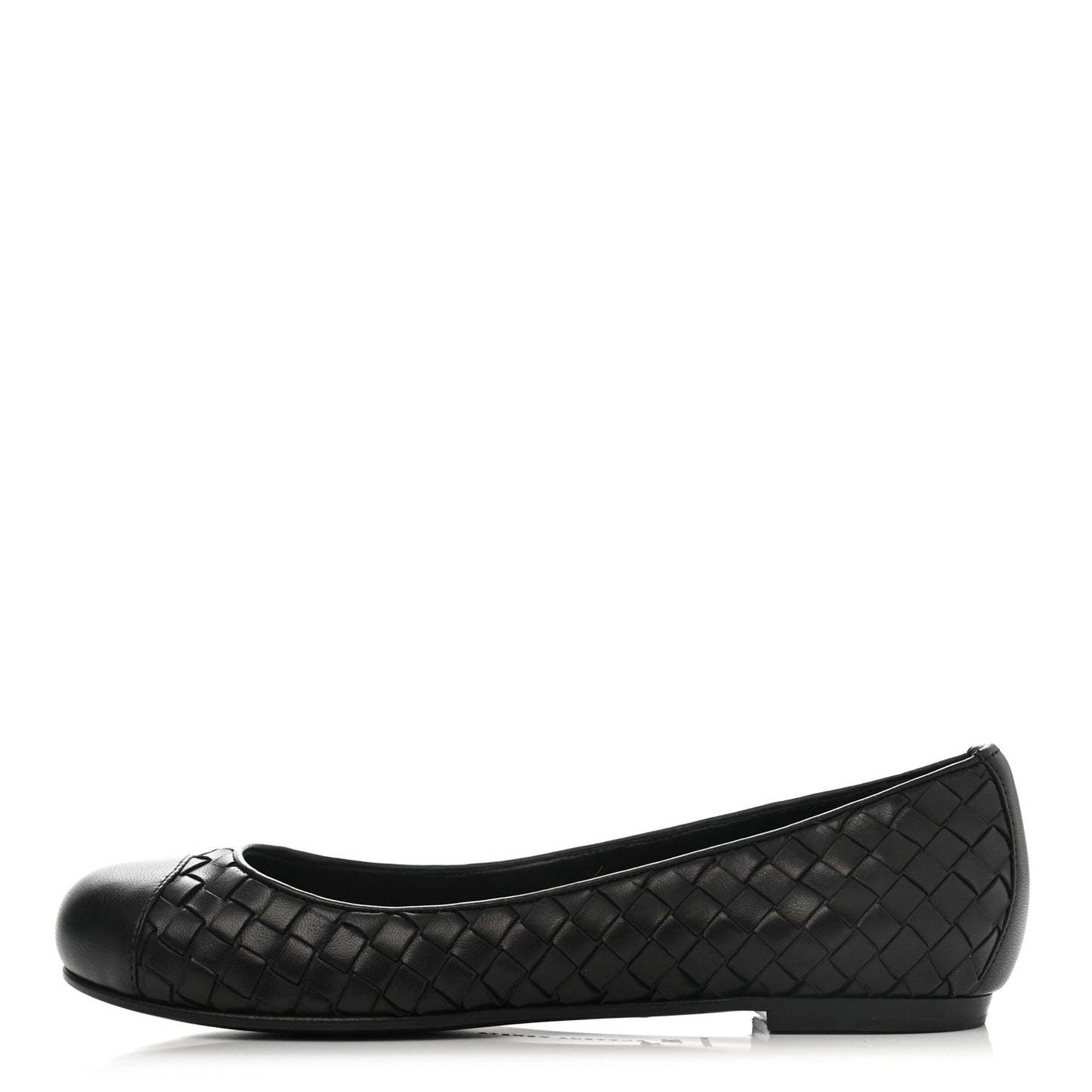 Nappa Intrecciato Flats 36.5 Black