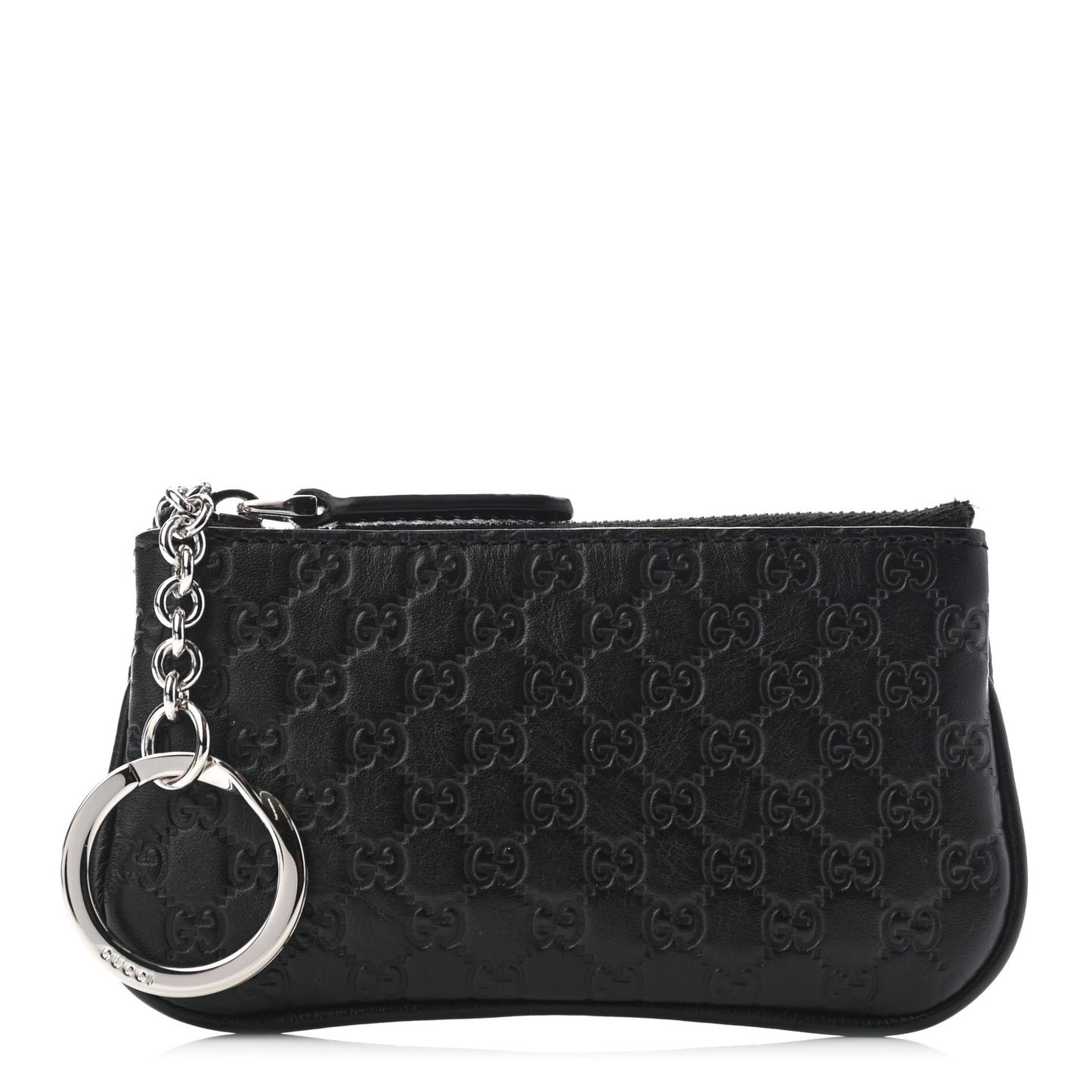 Microguccissima Key Ring Coin Case Black
