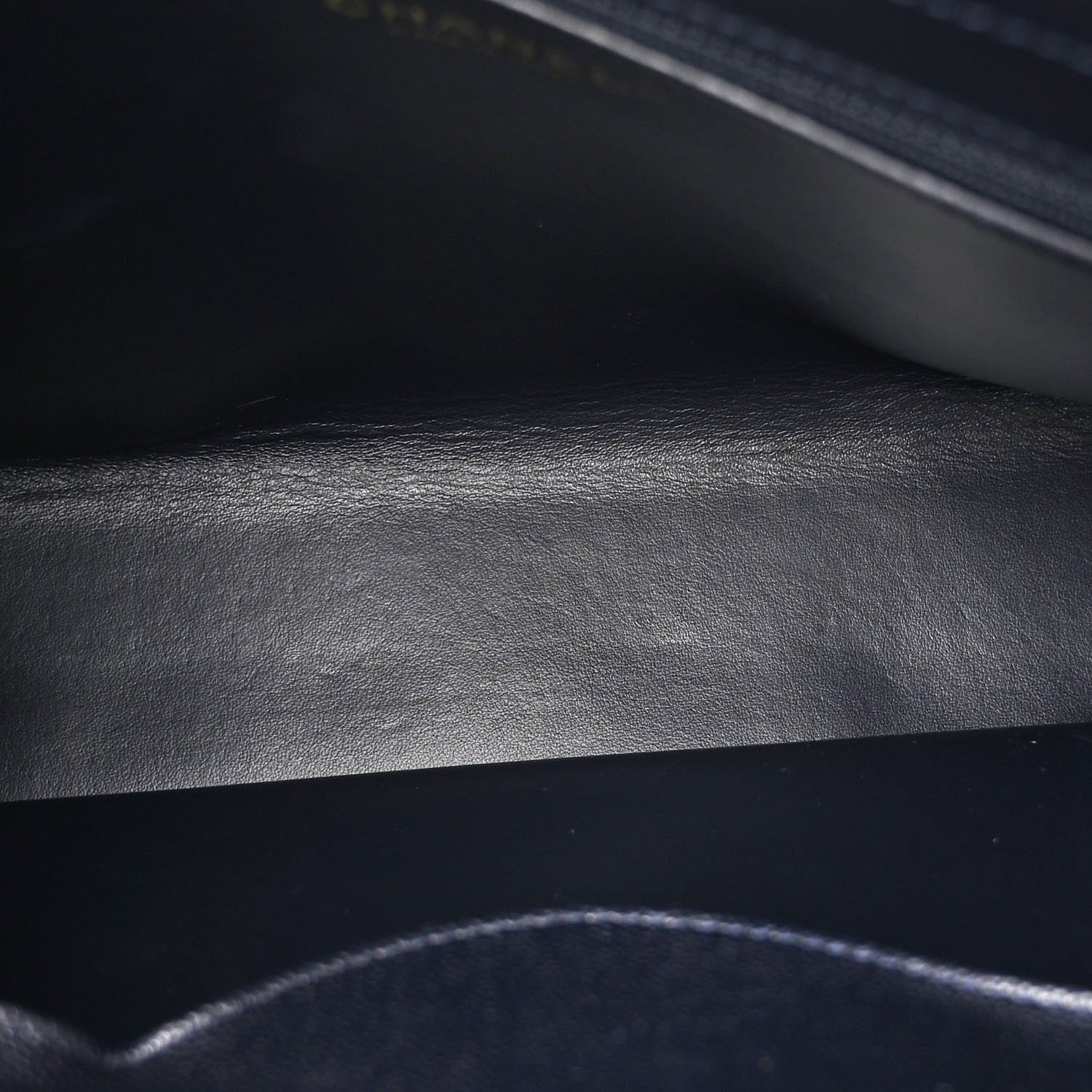 Chanel Caviar Quilted Small Shopping Tote Navy Blue 5 of 11