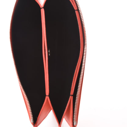 Celine Shiny Grained Calfskin Solo Trio Cosmetic Pouch Coral 5 of 9