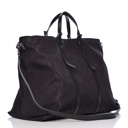 Gucci Nylon Monogram Light Duffle Bag Black 3 of 11