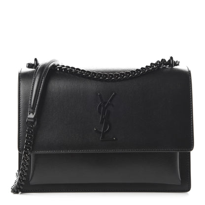 Saint Laurent Calfskin Medium Monogram Sunset Black 1 of 11
