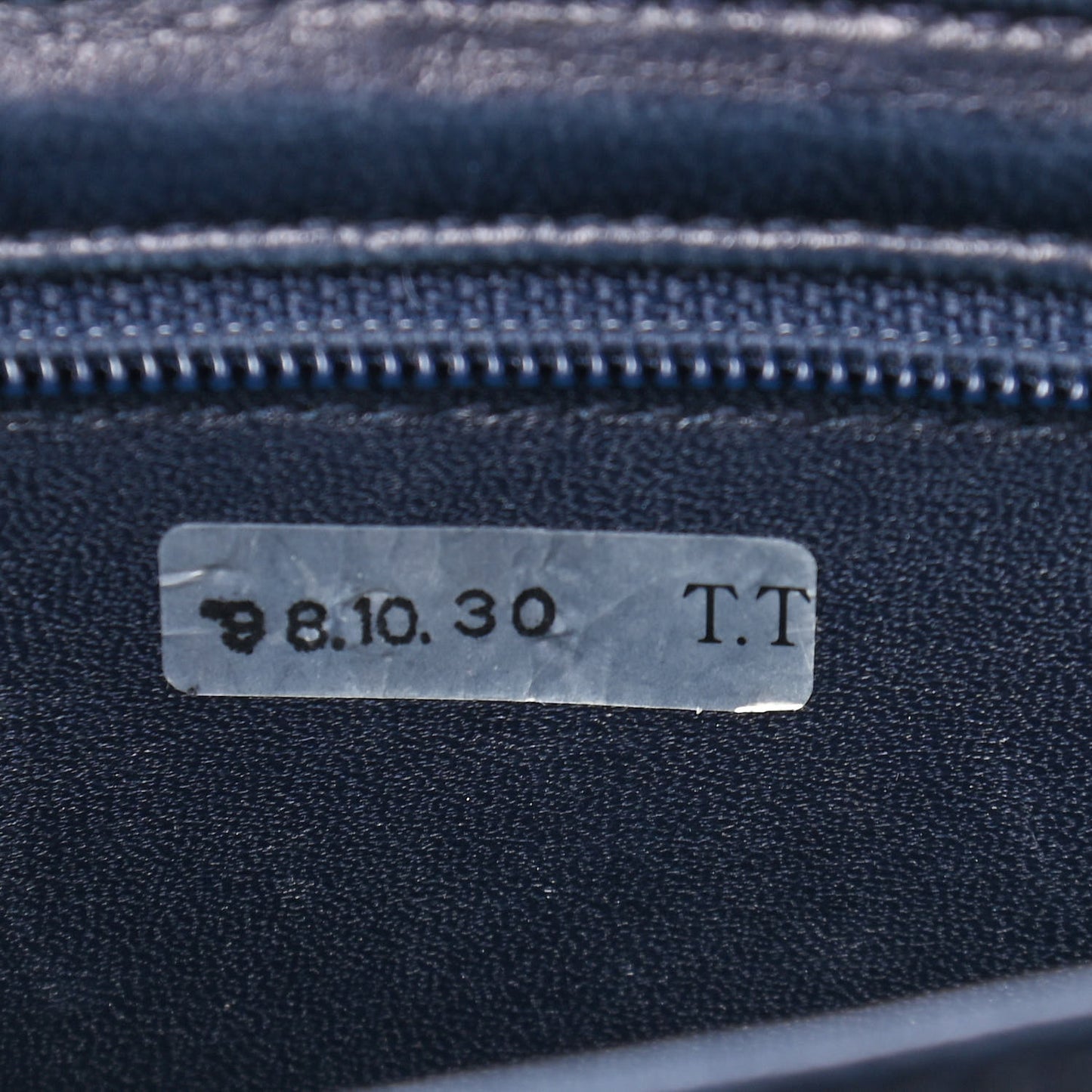 Lambskin Quilted Medium Single Flap Navy