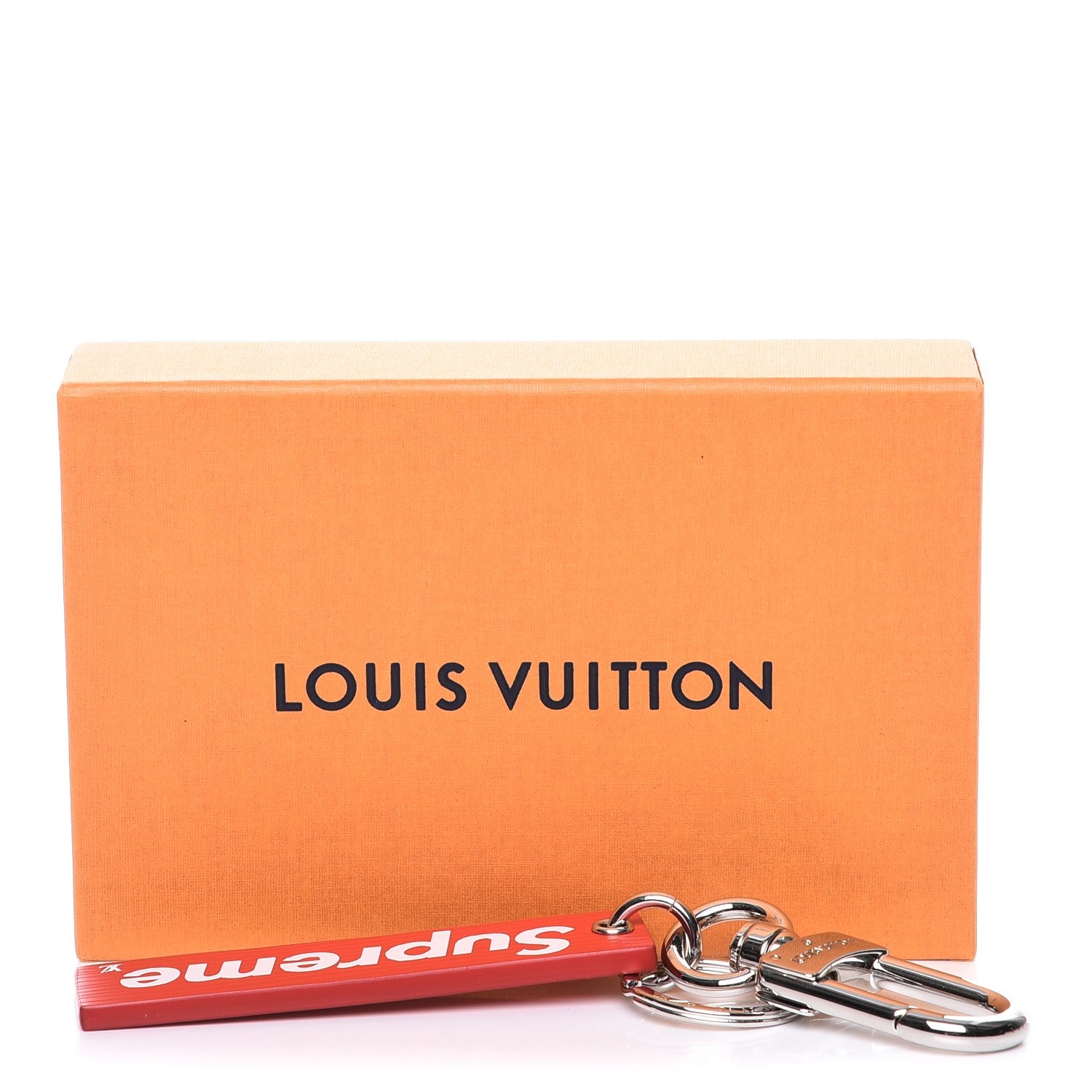 Louis Vuitton X SUPREME Epi Key Chain Bag Charm Red 6 of 6