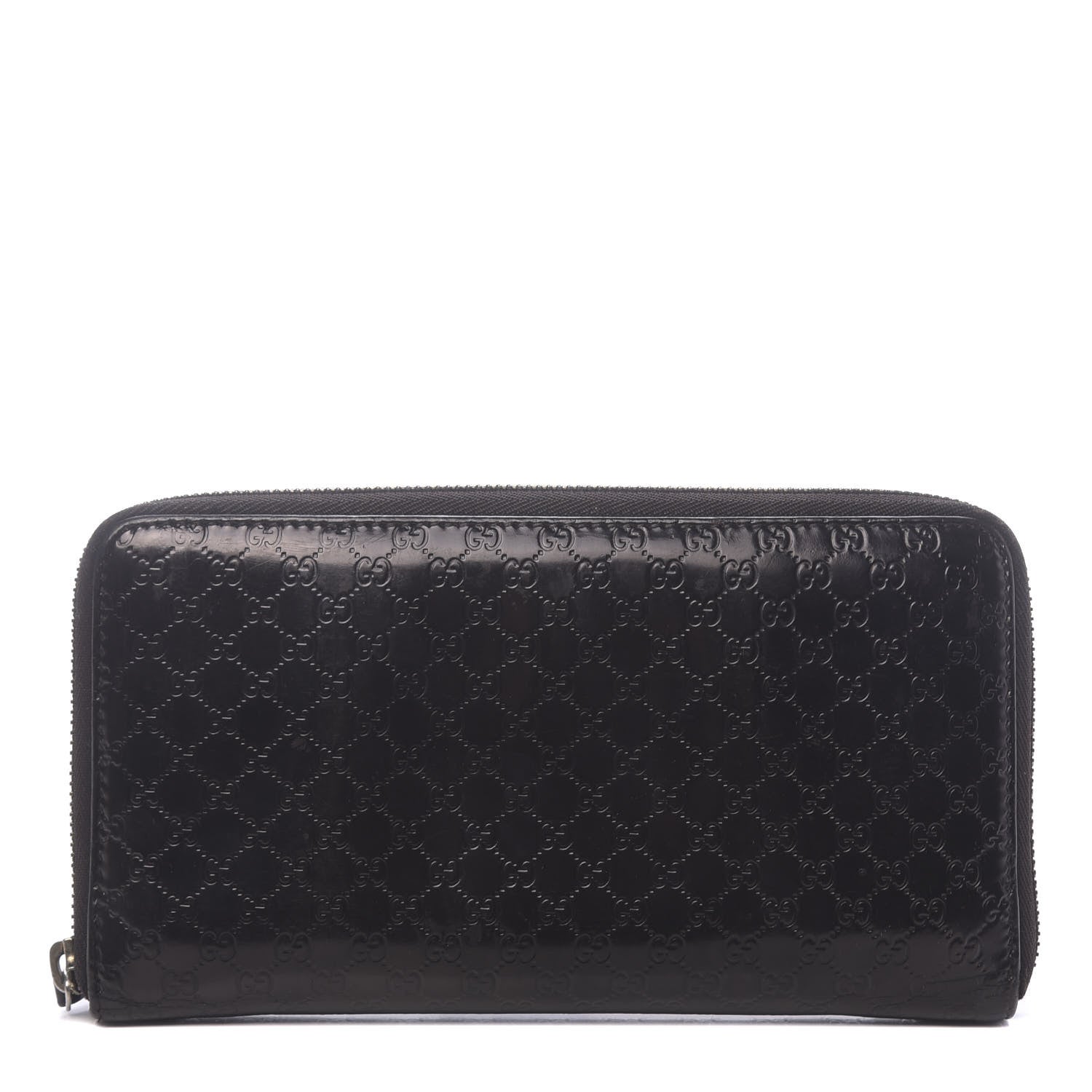 Gucci Microguccissima Zip Around Organizer Wallet Black 1 of 8