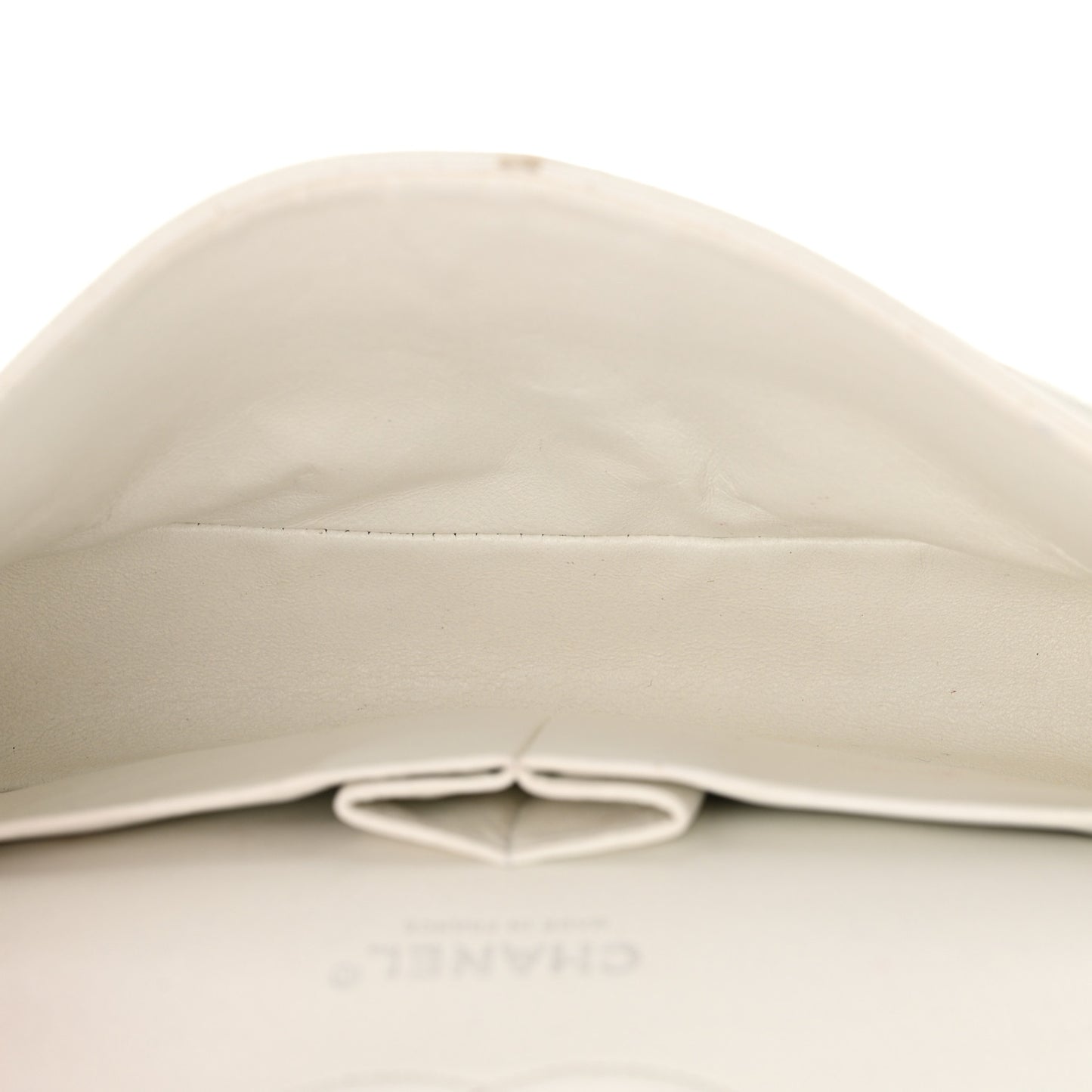 Caviar Quilted Medium Double Flap Bijoux Chain White