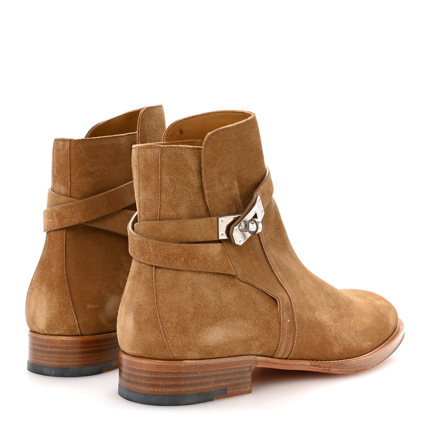 Veau Velours Mens Fortune Ankle Boots 44 Brun Fume