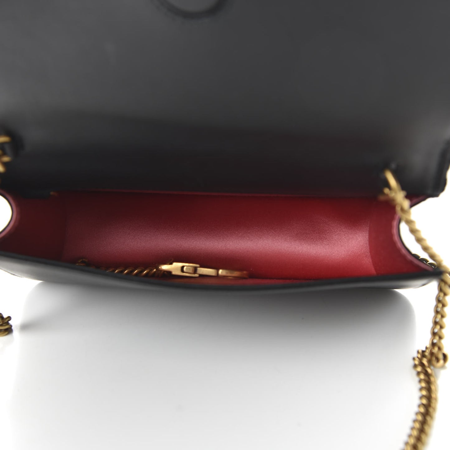 Velvet Matelasse GG Marmont Mini Bag Black