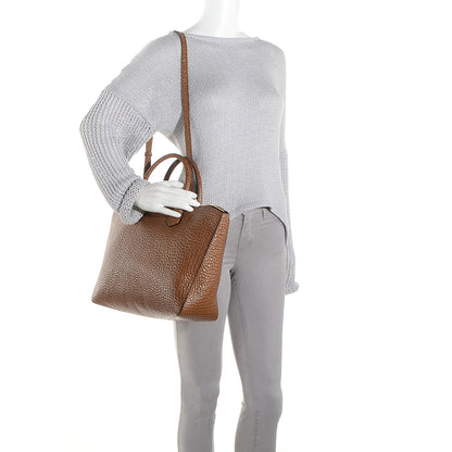 Burberry Signature Grain Vintage Finish Medium Tote Camel 2 of 12