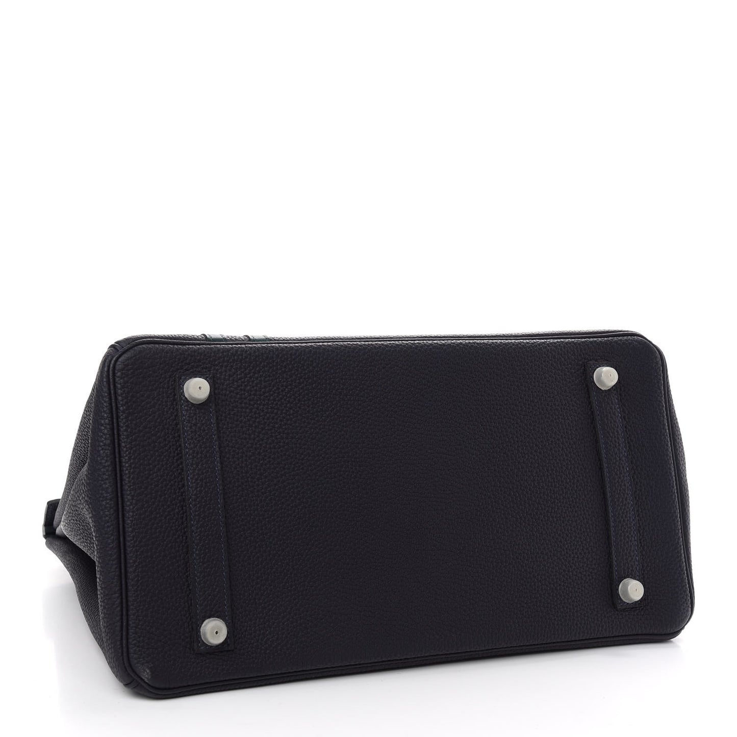 Togo Swift Officier Birkin 35 Bleu Nuit Vert Cypress