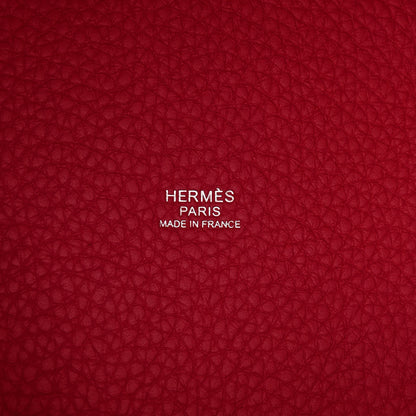 Hermes Taurillon Clemence Monochrome Picotin Lock 18 PM Rose Mexico 6 of 11