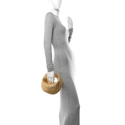 Bottega Veneta Metallic Nappa Intrecciato Mini Jodie Gold 2 of 10