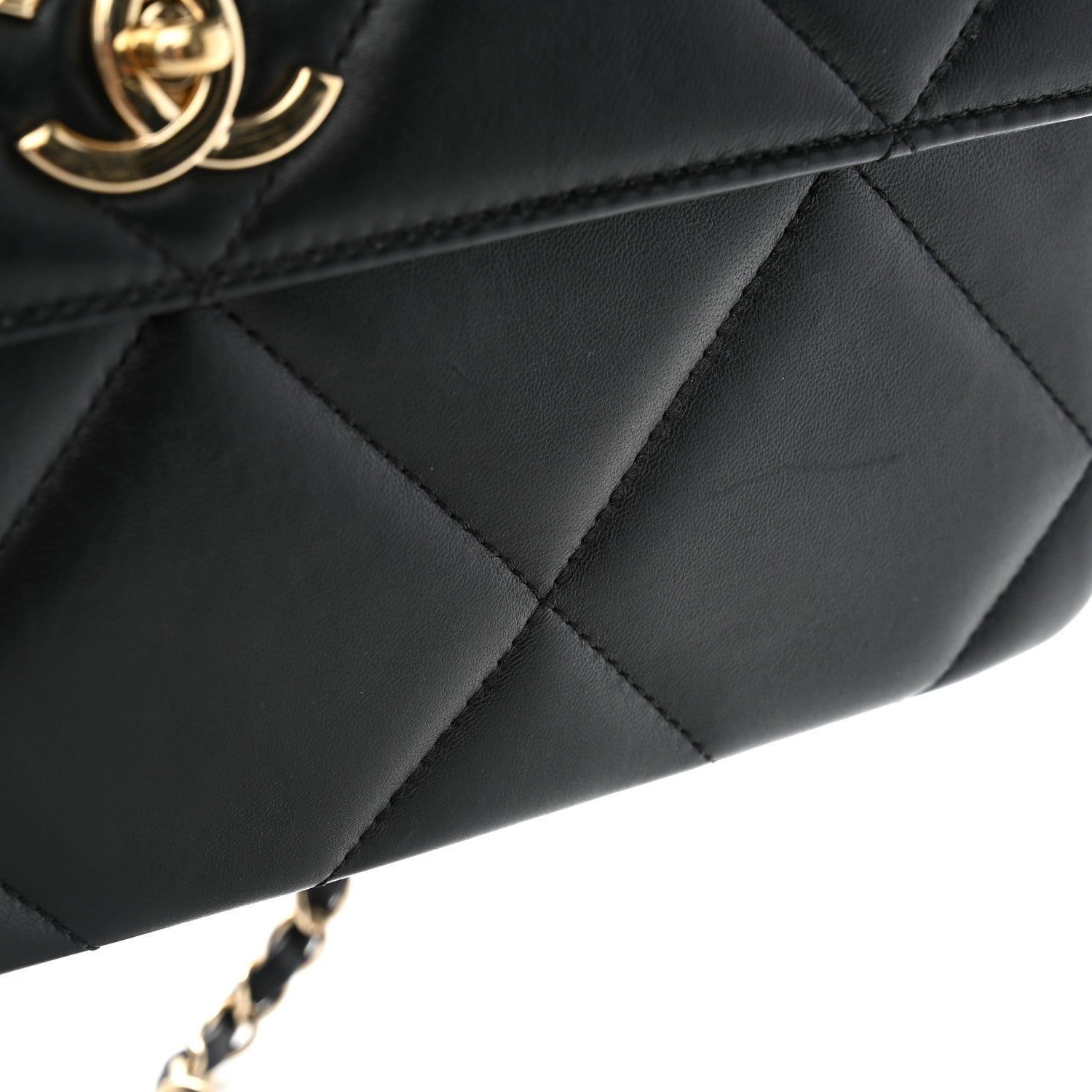Chanel Lambskin Quilted Medium Trendy CC Flap Dual Handle Bag Black 11 of 13