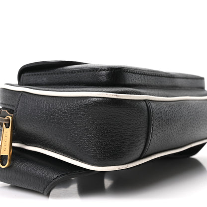 Gucci X ADIDAS Textured Dollar Calfskin Belt Bag Black 9 of 10