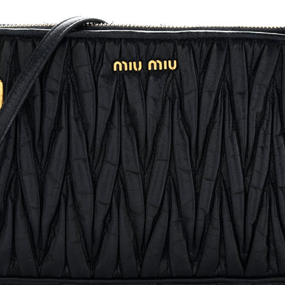Miu Miu Nappa Matelasse Lux Shoulder Bag Bleuette 11 of 13