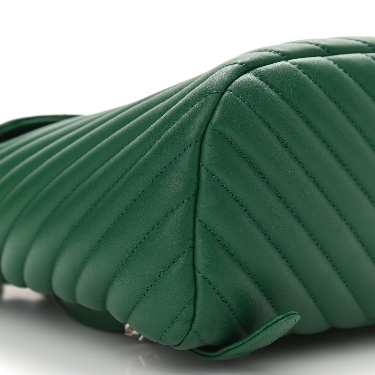 Chanel Lambskin Chevron Quilted Small Urban Spirit Backpack Green 9 of 10