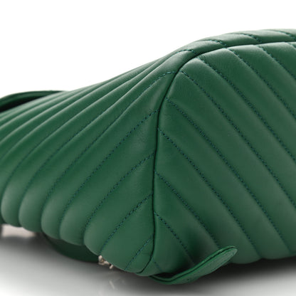 Chanel Lambskin Chevron Quilted Small Urban Spirit Backpack Green 9 of 10