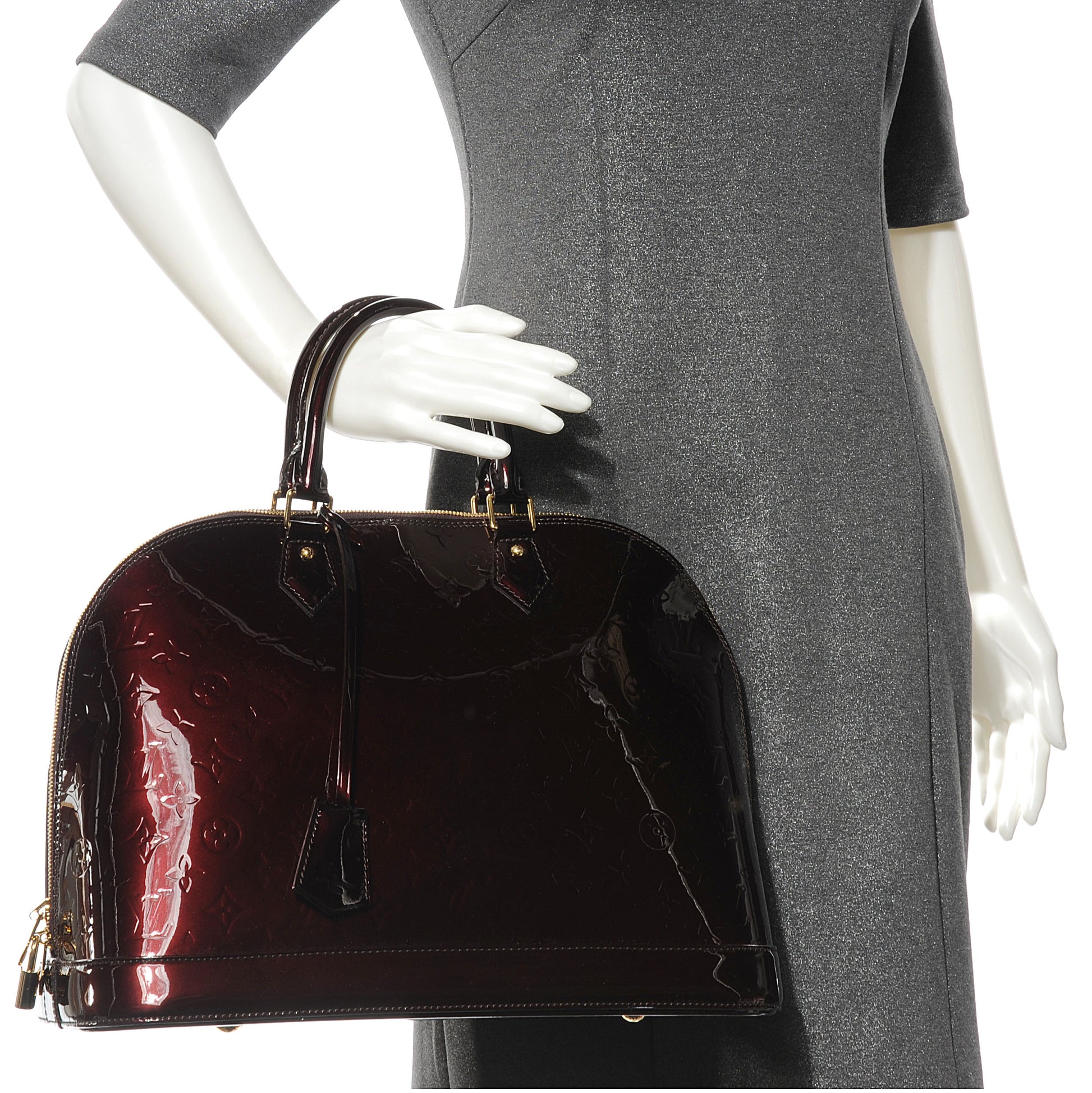 Louis Vuitton Vernis Alma GM Amarante 2 of 7