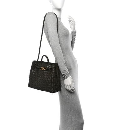 Bottega Veneta Nappa Intrecciato Medium Andiamo Shoulder Bag Kaki 2 of 9