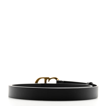 Christian Dior Calfskin Saddle Belt 80 32 Black 2 of 7