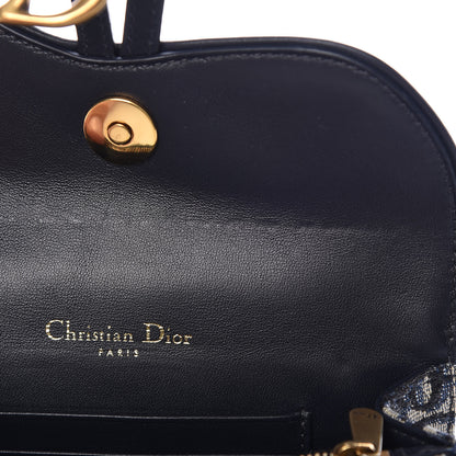 Christian Dior Oblique Saddle Belt Bag Blue 10 of 10