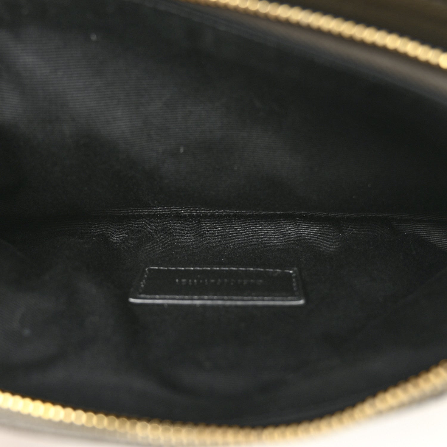 Saint Laurent Grained Lambskin Quilted Mini Becky Double Zip Bag Taupe 5 of 13