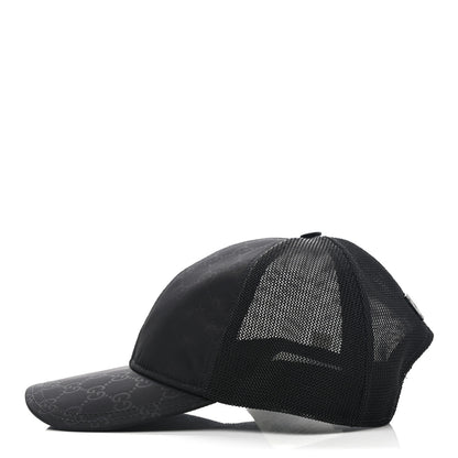 Gucci Nylon Monogram Baseball Hat L Black 4 of 11