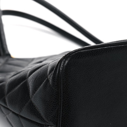 Chanel Caviar Quilted Medallion Tote Black 8 of 15