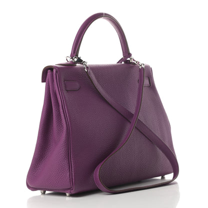 Hermes Togo Kelly Retourne 32 Anemone 3 of 13