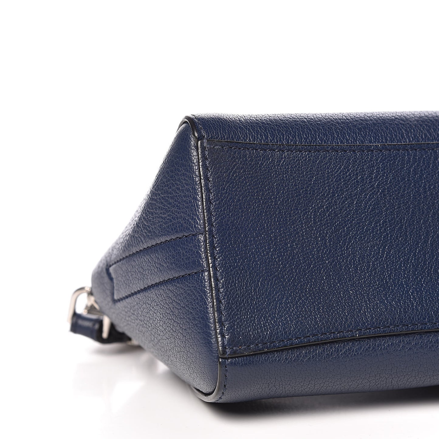 Sugar Goatskin Small Antigona Beauty Wristlet Navy