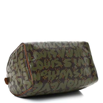 Louis Vuitton Monogram Graffiti Speedy 30 Kaki 4 of 9