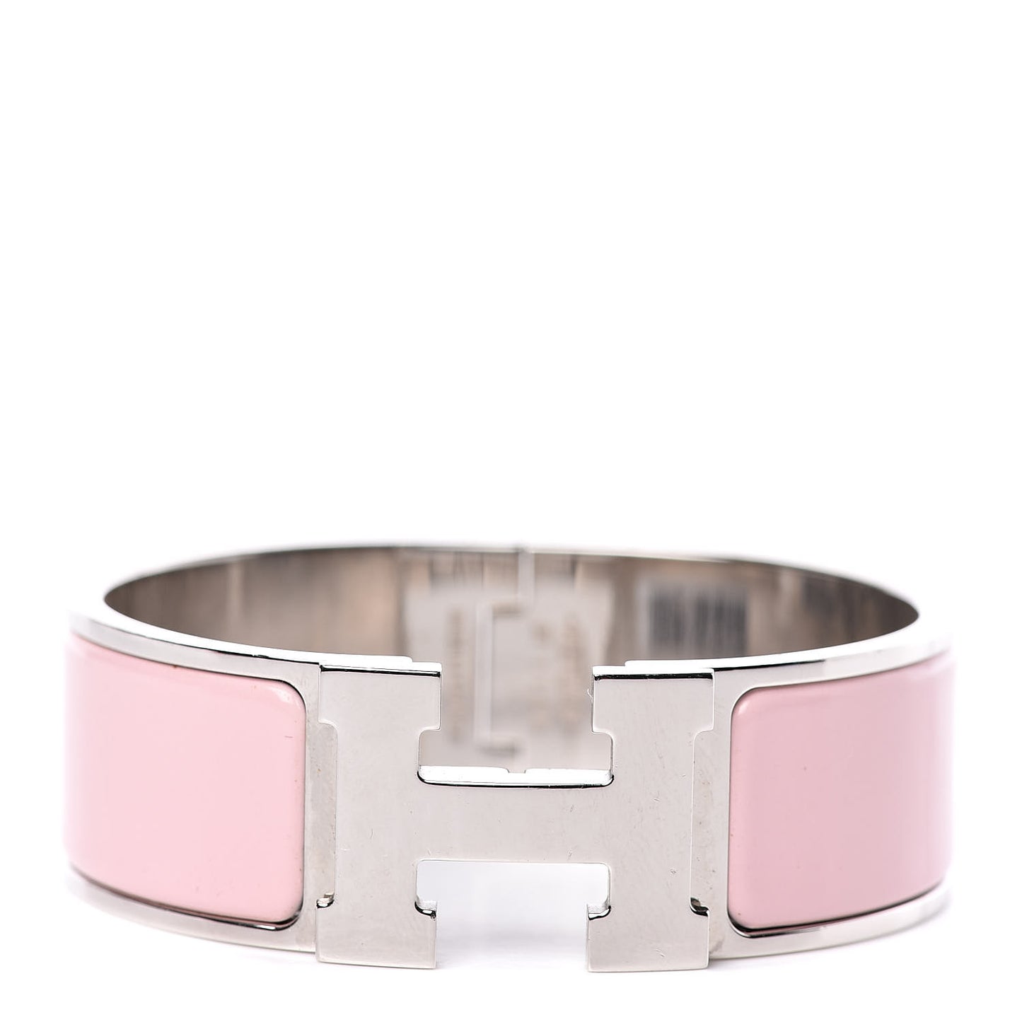Enamel Wide Clic Clac H Bracelet PM Rose Cassata