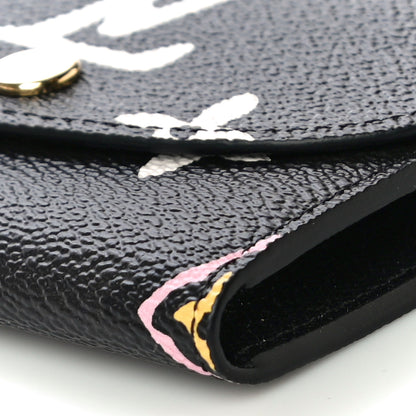 Louis Vuitton Monogram Giant Wild At Heart Rosalie Coin Purse Black 9 of 10
