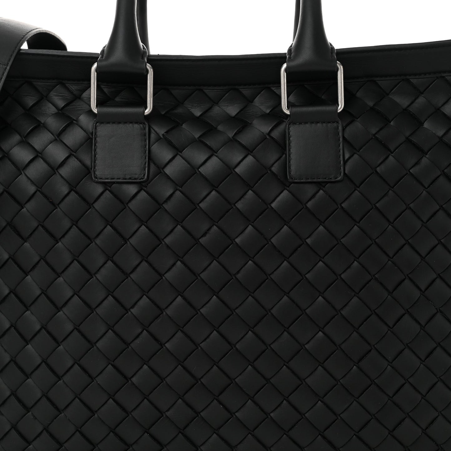 Nappa Intrecciato Briefcase Black