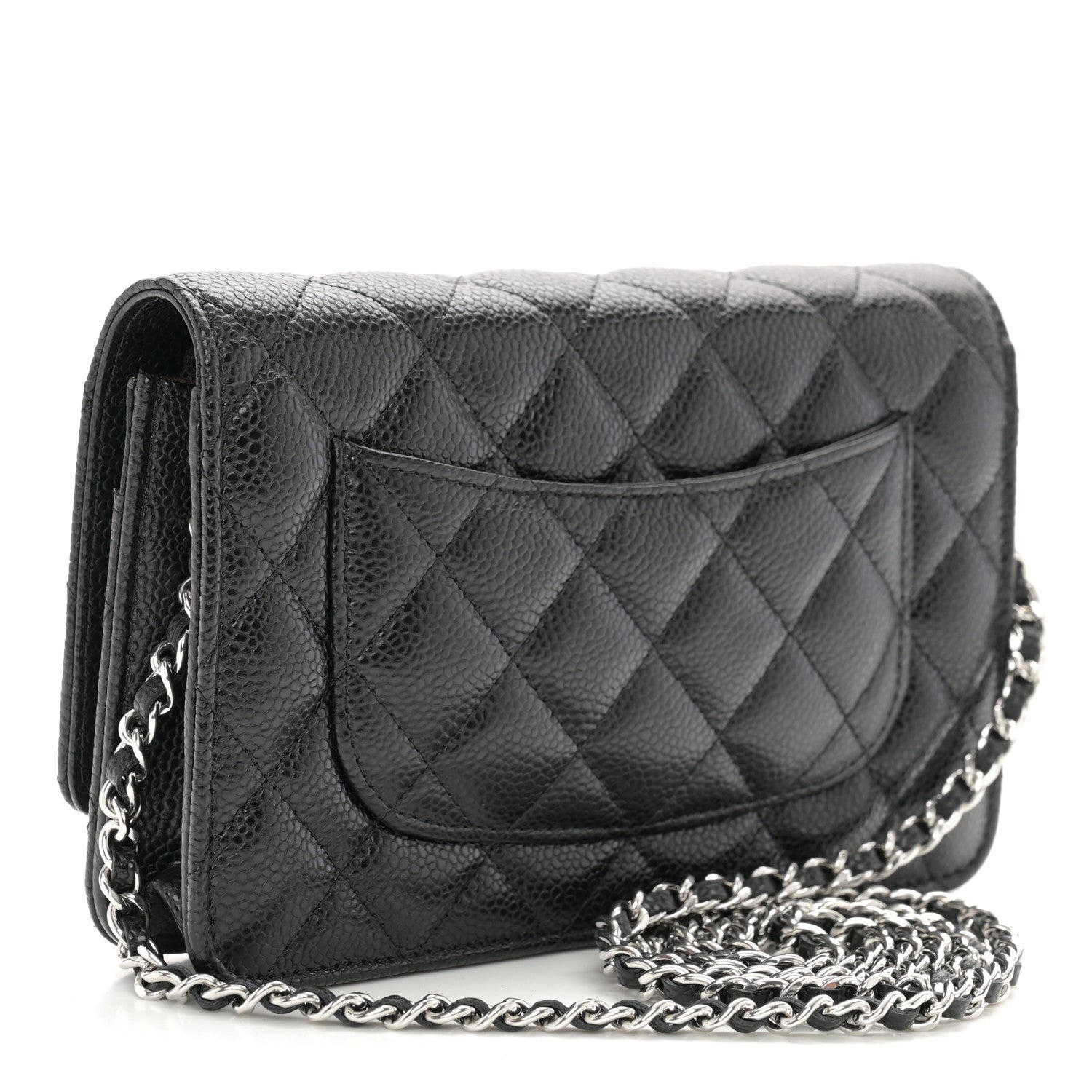 Chanel Caviar Quilted Wallet on Chain WOC Black 3 of 12