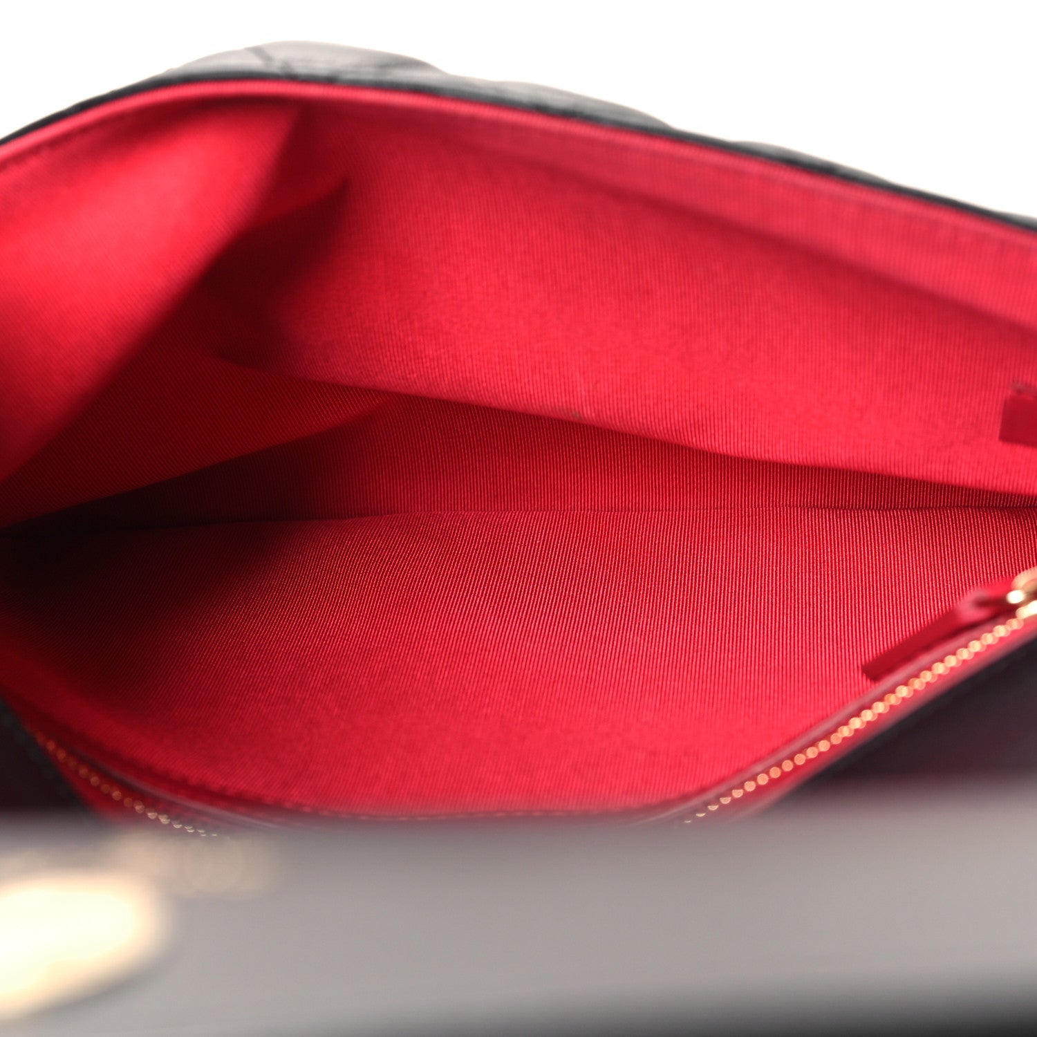 Chanel Calfskin Quilted Front Logo Enchained Clutch Black 5 of 11