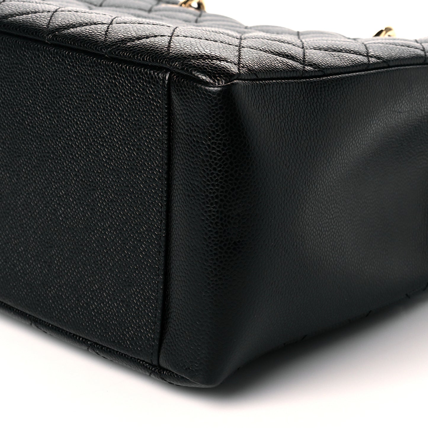 Caviar Quilted Grand Shopping Tote GST Black
