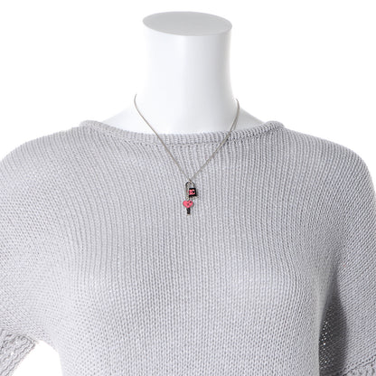 Chanel Padlock and Key CC Necklace Pink 2 of 5