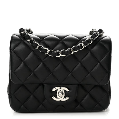 Chanel Lambskin Quilted Mini Square Flap Black 1 of 13