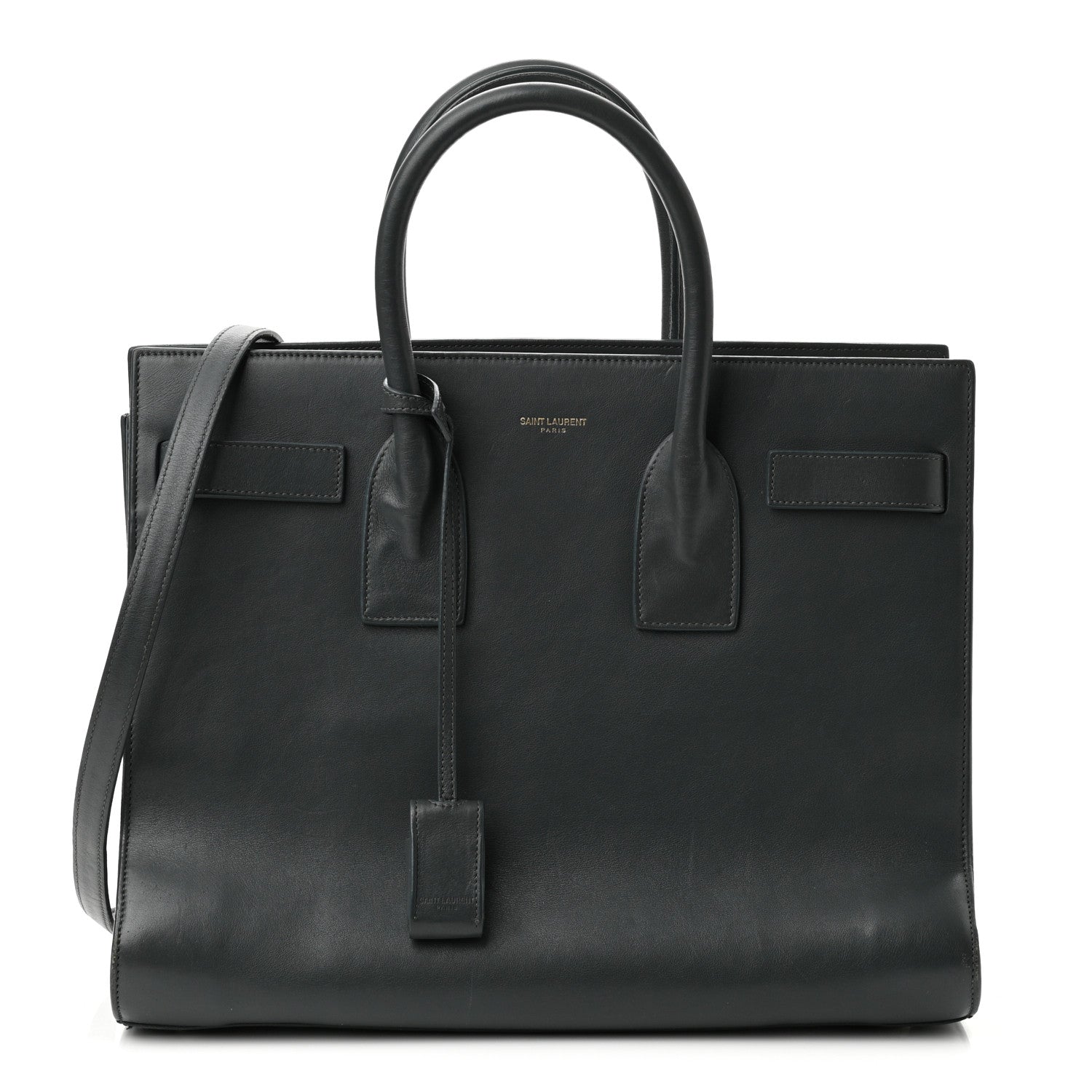 Saint Laurent Calfskin Small Classic Sac De Jour Petrol 1 of 12