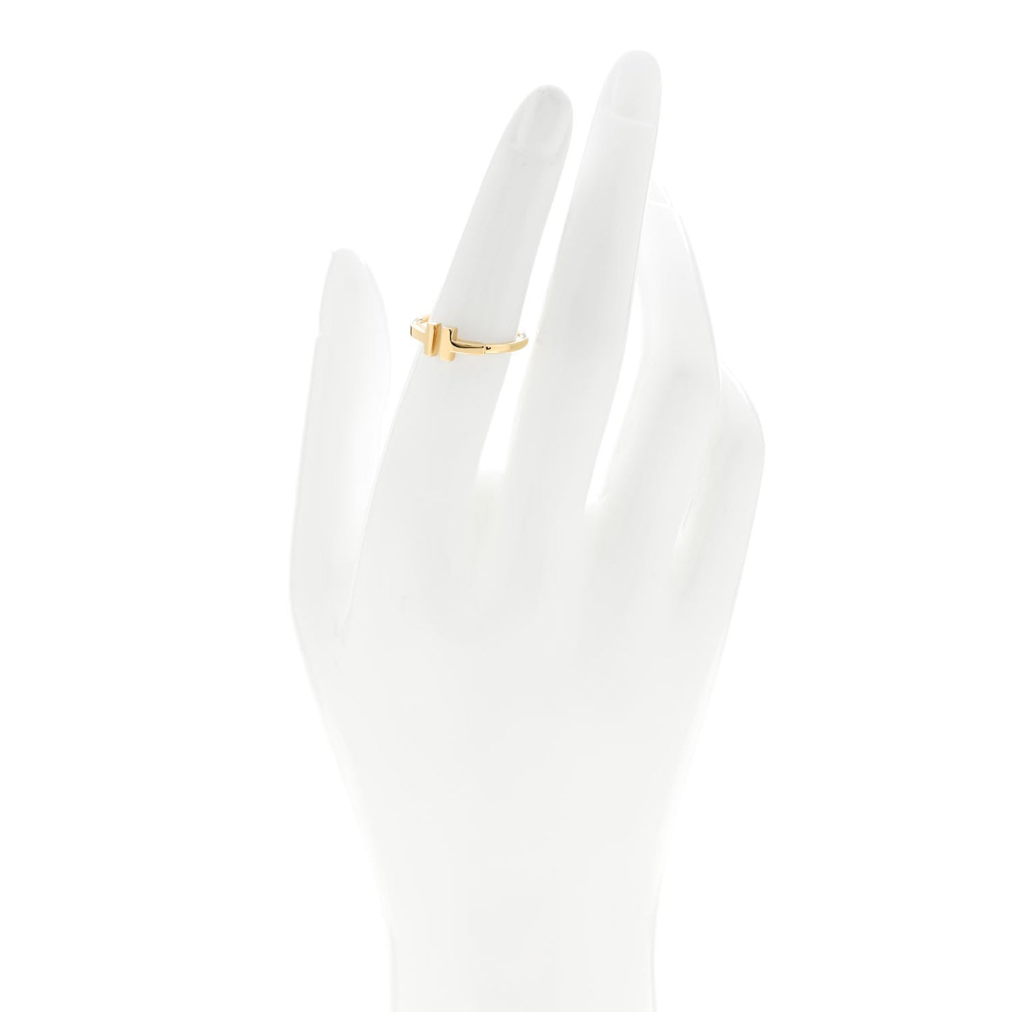 18K Yellow Gold T Wire Ring 52 6