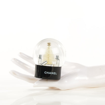 Chanel Glass Small Christmas Tree Shopping Bag Snow Globe 2 of 4