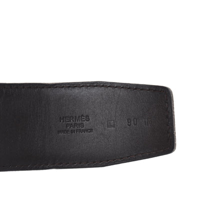 Hermes Box Chamonix 42mm Constance Belt Belt 90 Black Chocolate 3 of 6