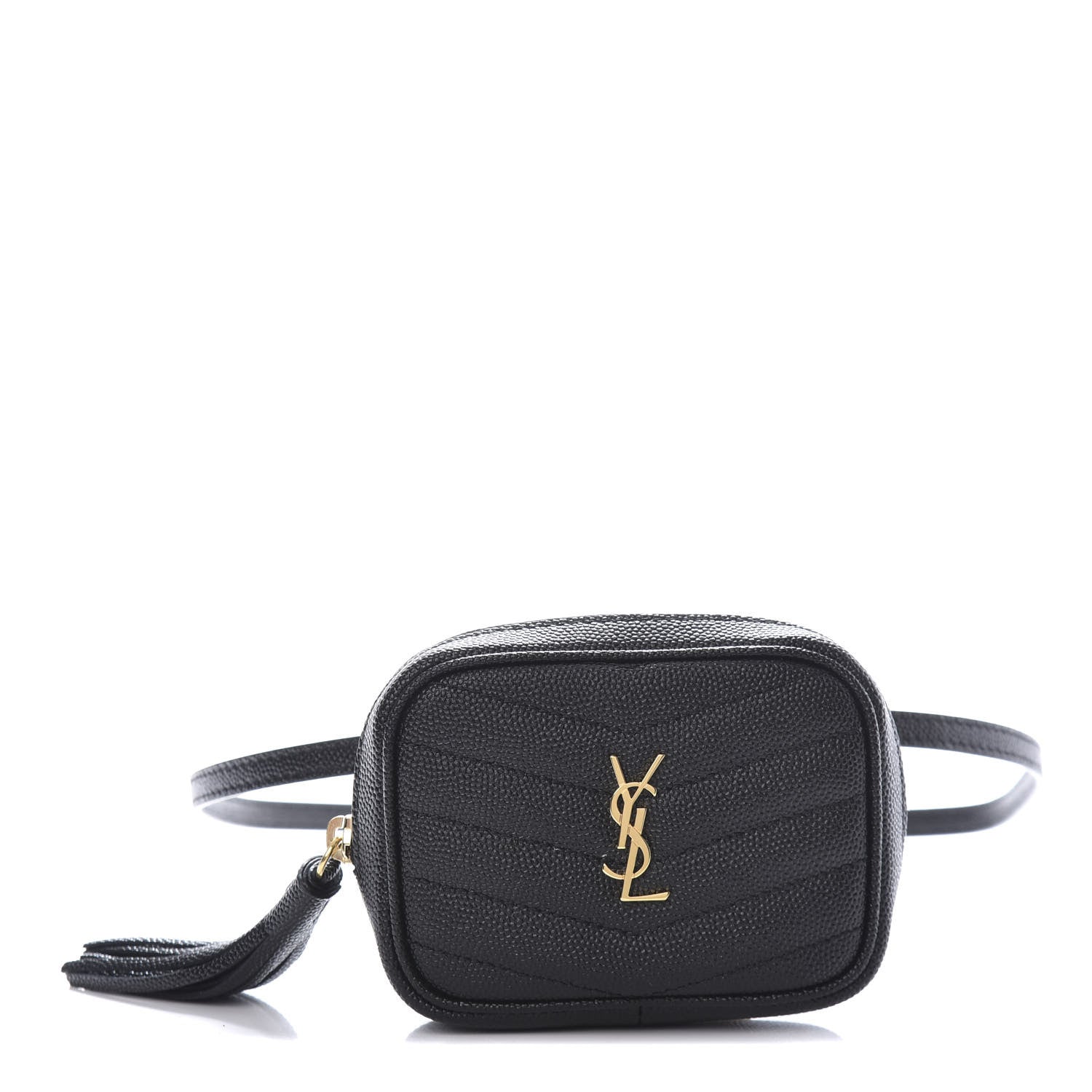 Saint Laurent Grain De Poudre Matelasse Monogram Baby Lou Camera Bag Black 1 of 10