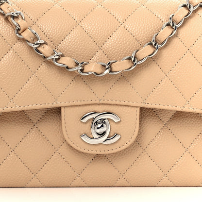 Chanel Caviar Quilted Small Double Flap Beige 9 of 12