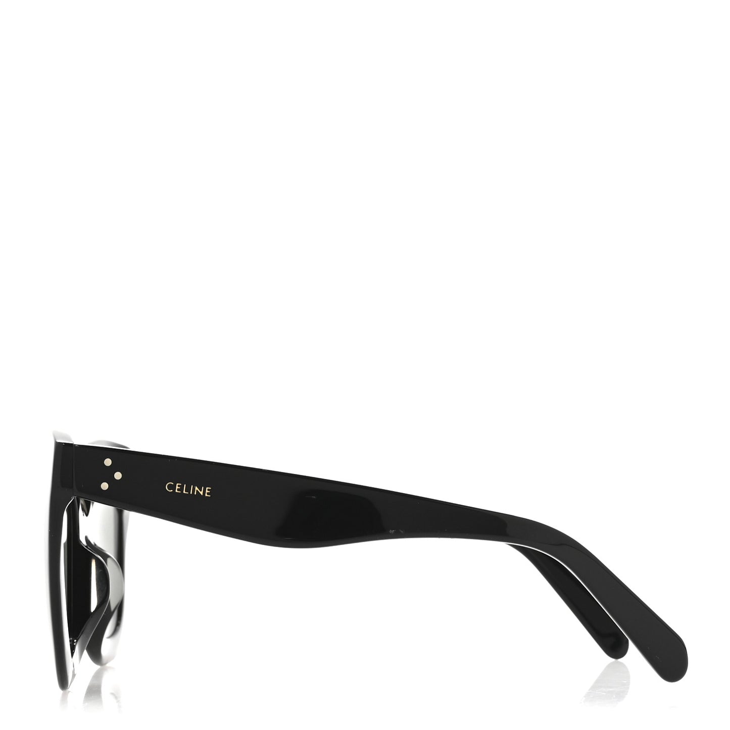 Oversized Round Sunglasses CL4005FN Black