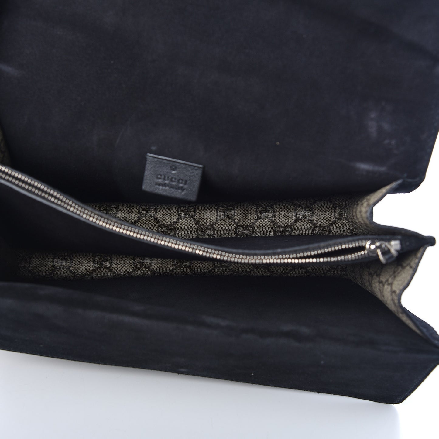 GG Supreme Monogram Medium Dionysus Shoulder Bag Black