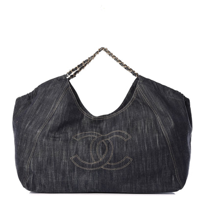 Chanel Denim XXL Coco Cabas Tote Blue 1 of 12