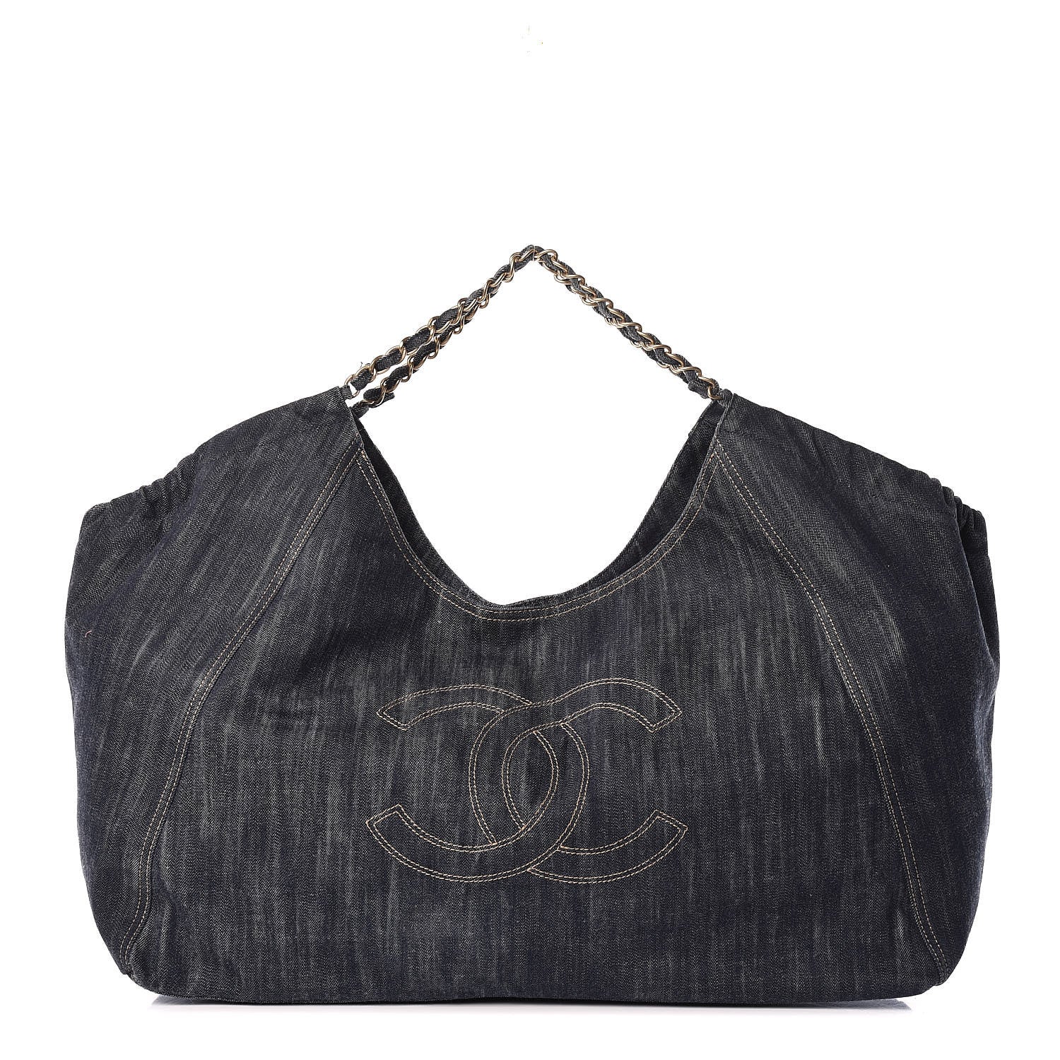Chanel Denim XXL Coco Cabas Tote Blue 1 of 12
